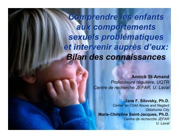 Comprendre les enfants aux comportements sexuels ...