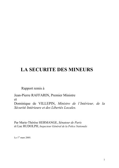 rapport - La Documentation française
