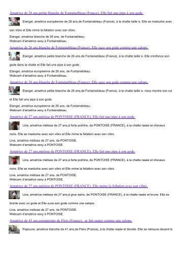 Toutes nos videos sexy d'amatrices - Voir toutes les vidéos ...