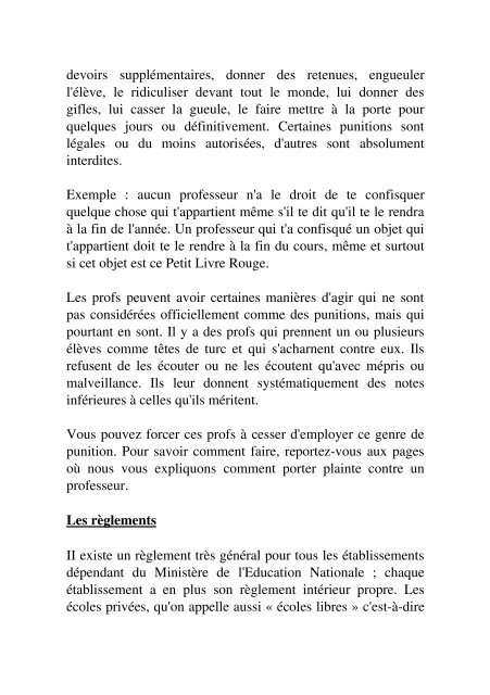 Petit livre rouge des écoliers et lycéens (pdf) - L'Etoile Rouge