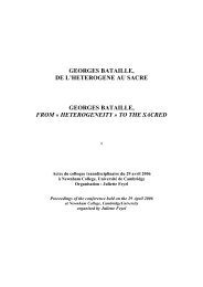 georges bataille, de l'heterogene au sacre georges bataille, from