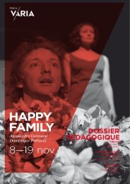 cover happy family - Théâtre Varia