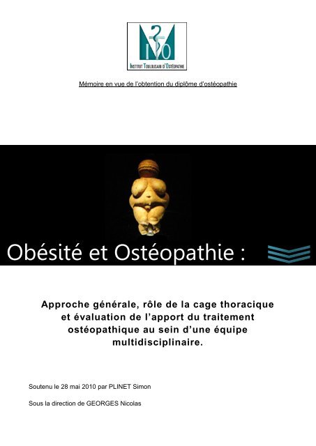 Obésité et Ostéopathie : - Sciencelib