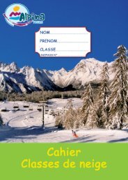 CAHIER pédagogique ALPINA