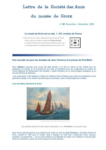 Lettre de la Société des Amis du musée de Groix - Ile de Groix info