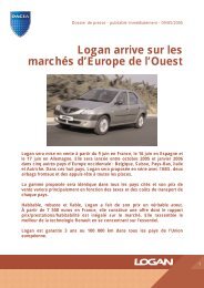 Logan arrive sur les marchés d'Europe de l'Ouest - Renault