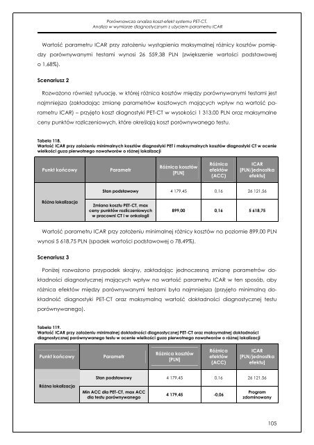 Analiza koszty-efektywność systemu PET-CT w porównaniu ... - AOTM