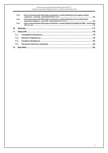 Analiza koszty-efektywność systemu PET-CT w porównaniu ... - AOTM