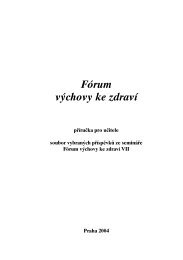 Fórum výchovy ke zdraví - Ministerstvo školství, mládeže a tělovýchovy