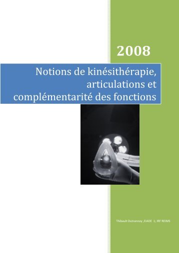 notions-de-kinesitherapie - Iade 1 reims