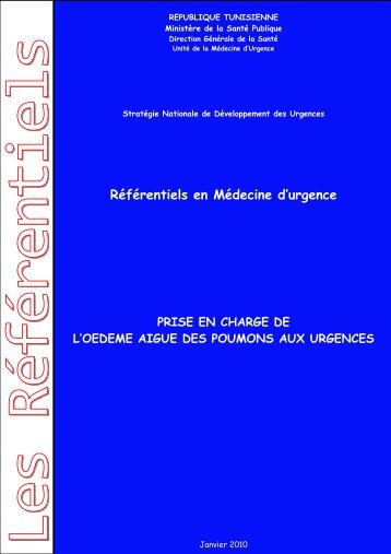 Référentiels en Médecine d'urgence - Ministère de la santé publique