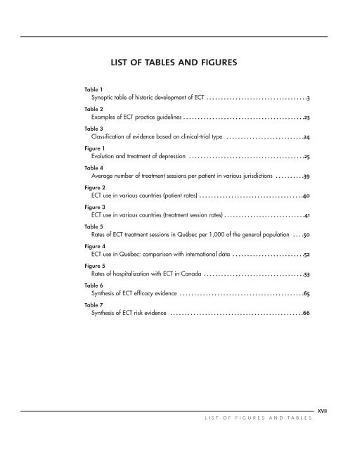 The use of electroconvulsive therapy in Quebec - INESSS