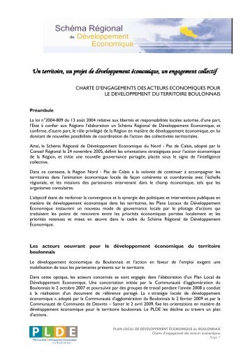 Charte PLDE signée - Communauté d'agglomération du Boulonnais