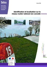 Identification et localisation sur le réseau routier national non concédé