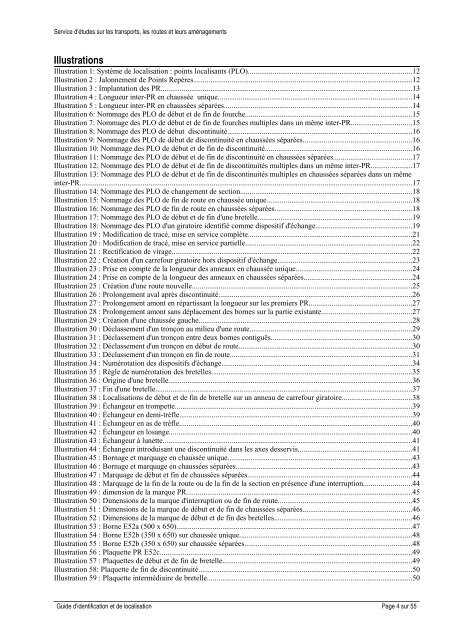 Identification et localisation sur le réseau routier national non concédé