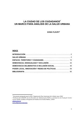 La ciudad de los ciudadanos - ResearchGate