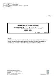 CAHIER DES CHARGES GENERAL POSTES HTB (Domaine ... - RTE