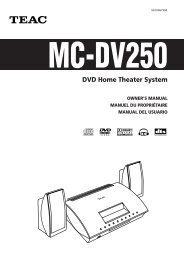 DVD Home Theater System - TEAC Europe GmbH