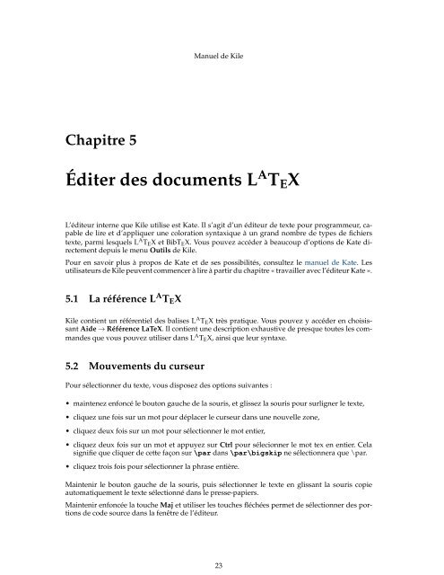 Manuel de Kile - KDE Documentation