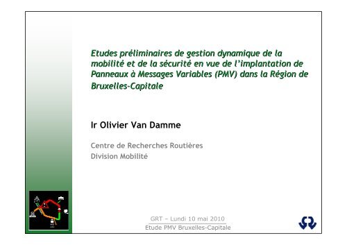 Ir Olivier Van Damme