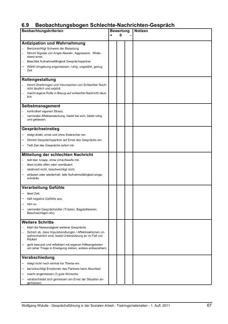 Arbeitshilfen und Trainings- materialien zum Lehrbuch