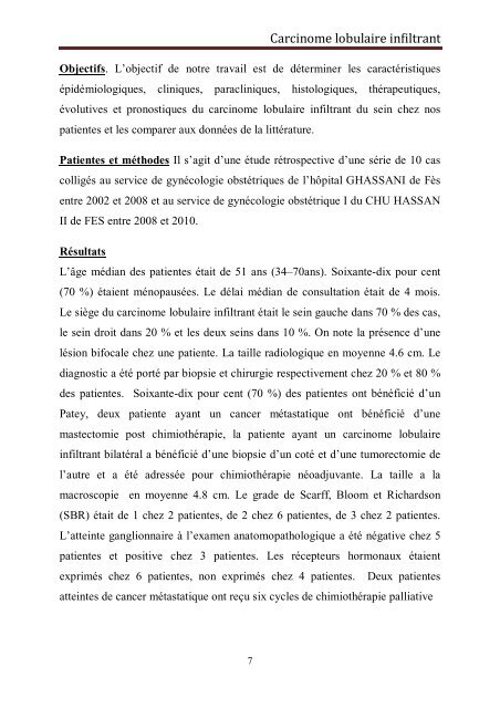 Graphique 1 - Faculté de Médecine et de Pharmacie de Fès