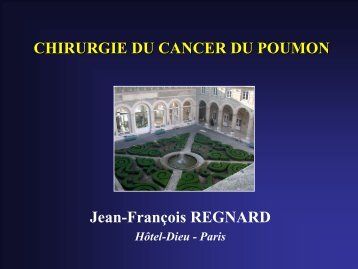 CHIRURGIE DU CANCER DU POUMON