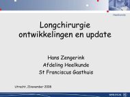 Longchirurgie ontwikkelingen en update