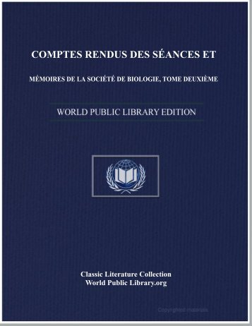 comptes rendus des séances et mémoires de la société de biologie ...