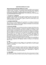 Conditions générales d'achat HAEF