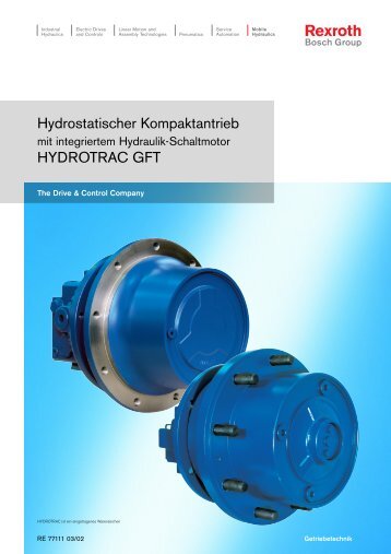 Hydrostatischer Kompaktantrieb HYDROTRAC GFT