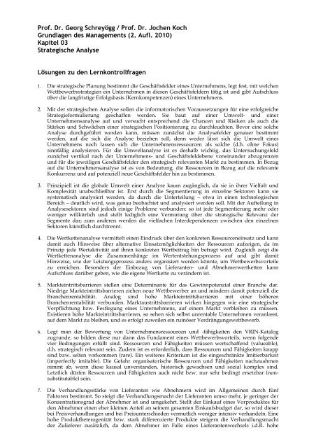 Losungen Zu Den Lernkontrollfragen Aus Kapitel 3