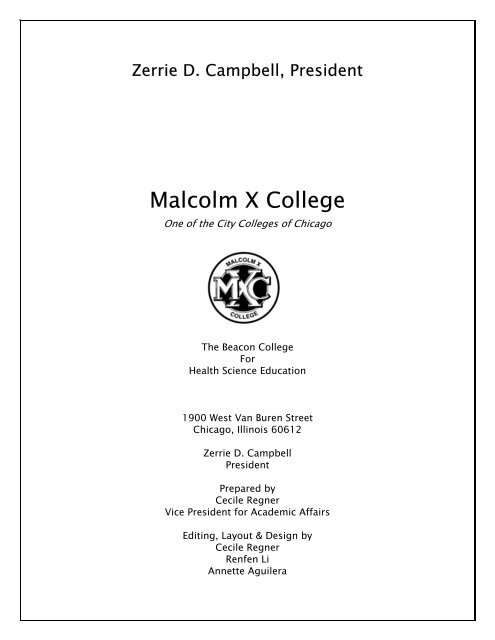 Malcolm X College Handbook - City Colleges of Chicago