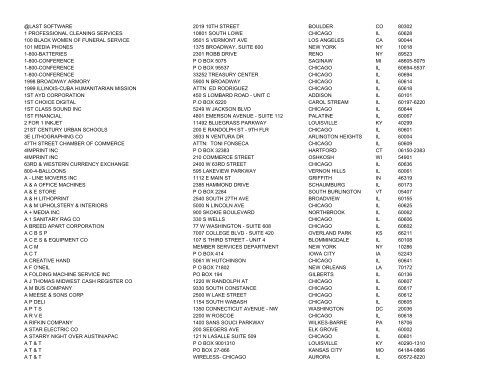 2003 Contractors - City Colleges of Chicago