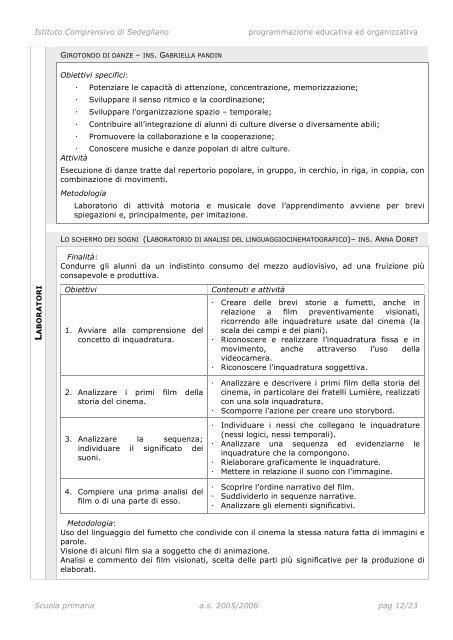 scarica documento in formato pdf - Istituto Comprensivo di Basiliano ...