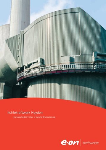 Kohlekraftwerk Heyden - E.ON - Strom und Gas - Info-Service