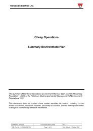 Otway Operations Summary Environment Plan - Department of ...