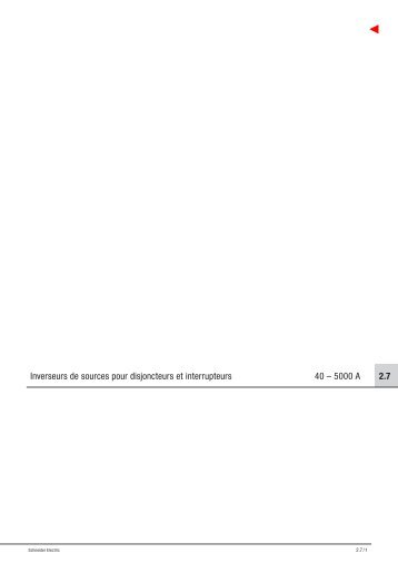 2.7 Inverseurs de sources pour disjoncteurs et ... - Schneider Electric