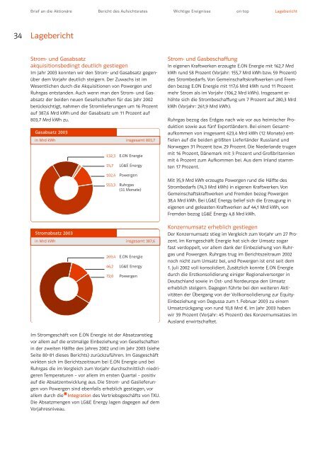 Geschäftsbericht 2003 - E.ON - Strom und Gas - Info-Service - E.ON ...