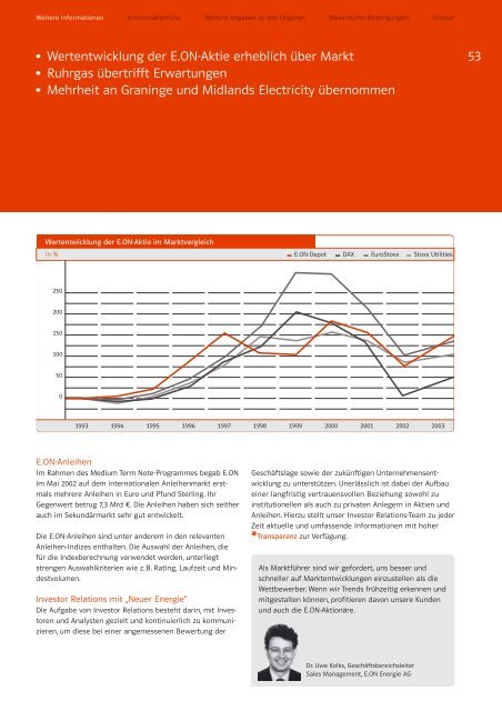 Geschäftsbericht 2003 - E.ON - Strom und Gas - Info-Service - E.ON ...