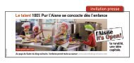 le talent 100% pur l'Aisne se concocte dès l'enfance