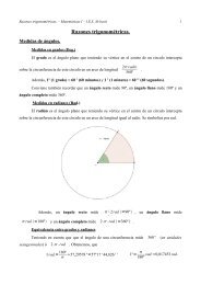 Razones trigonométricas. – Matemáticas I