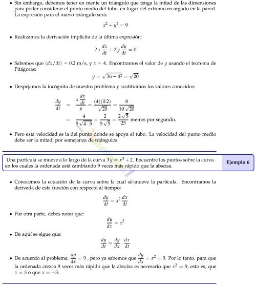 C·lculo Diferencial - MATEMATICAS EJERCICIOS RESUELTOS