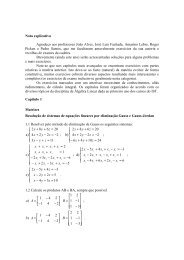 Exercícios de Álgebra Linear Capítulos 1 e 2