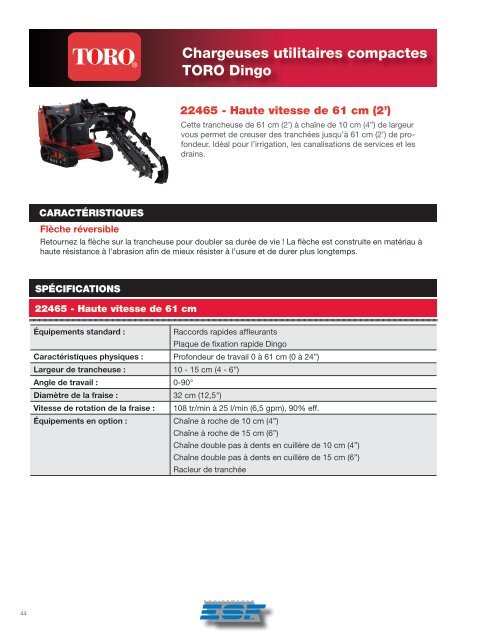 Chargeuses utilitaires compactes - ESF