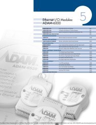 Ethernet I/O Modules: ADAM-6000 - Steven Engineering