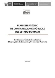 plan estratégico de contrataciones públicas del estado peruano - Osce