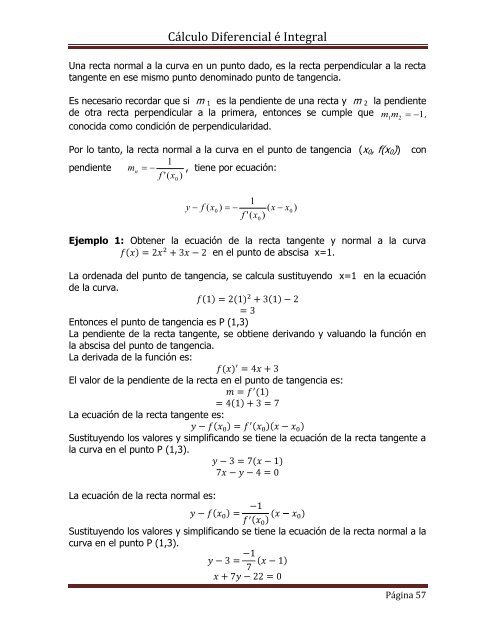 Apuntes de Cálculo Diferencial