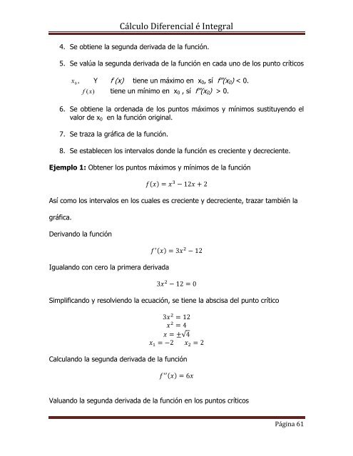 Apuntes de Cálculo Diferencial