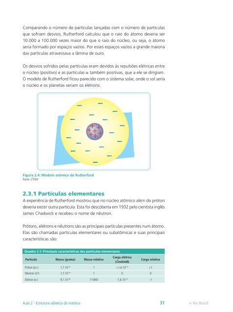 Química I - Rede e-Tec Brasil - Ministério da Educação